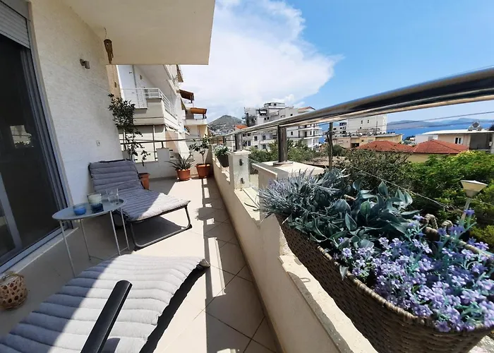 Daire Blue Fish Saranda Apartment *